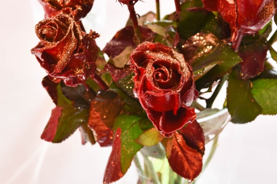 waxed roses